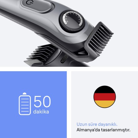 Braun Sakal Düzeltici Series 3, +5 Aksesuar, 40 Uzunluk, Keskin Bıçak, BT3560 - 6