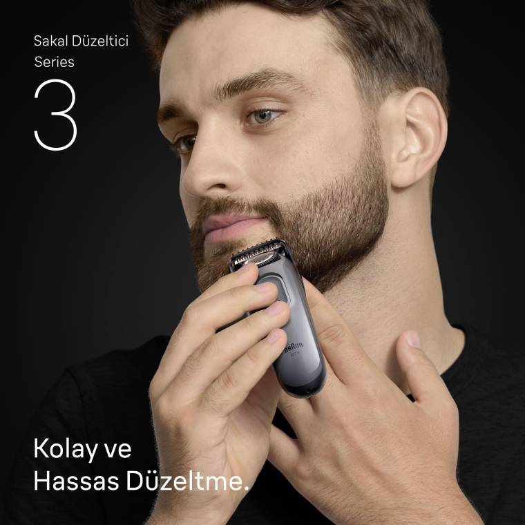 Braun Sakal Düzeltici Series 3, +5 Aksesuar, 40 Uzunluk, Keskin Bıçak, BT3560 - 2
