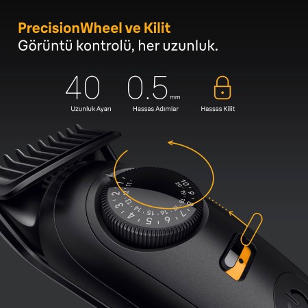 Braun Sakal Düzeltici Series 5, +4 Aksesuar, 40 Uzunluk, Keskin Bıçak, BT5520 - 3