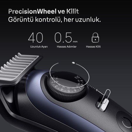 Braun Sakal Düzeltici Series 7, +10 Berber Ekipmanları, 40 Uzunluk, ProBlade, BT7540 - 4