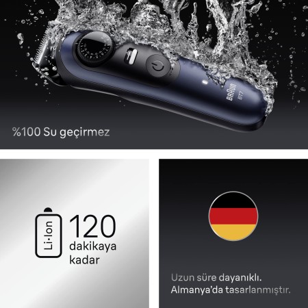 Braun Sakal Düzeltici Series 7, +10 Berber Ekipmanları, 40 Uzunluk, ProBlade, BT7540 - 6