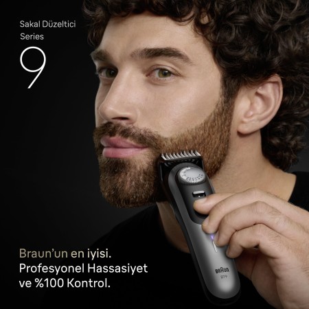 Braun Sakal Düzeltici Series 9, +7 Berber Ekipmanları, 52 Uzunluk, ProBlade, BT9520 - 2