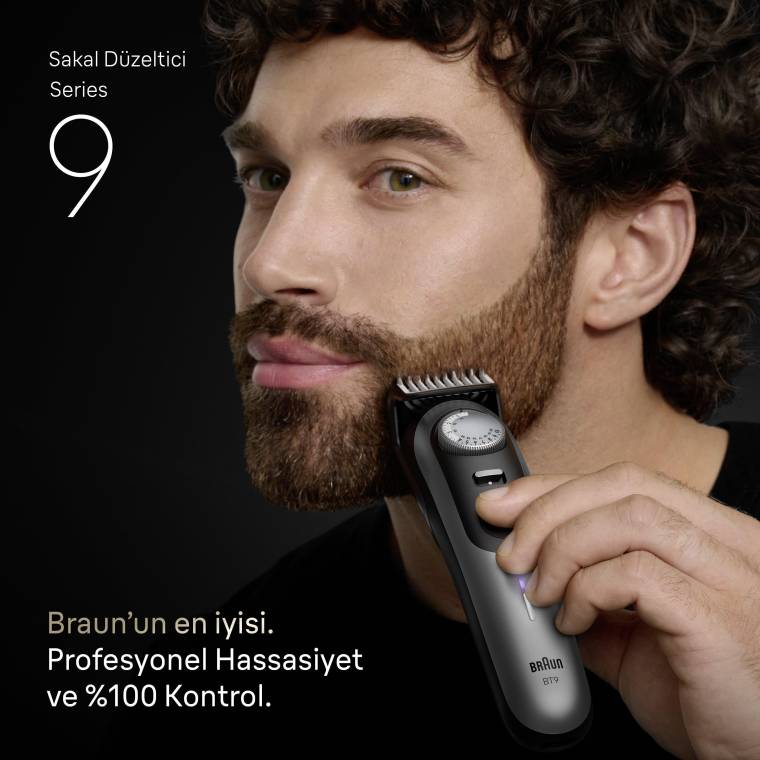 Braun Sakal Düzeltici Series 9, +7 Berber Ekipmanları, 52 Uzunluk, ProBlade, BT9520 - 2