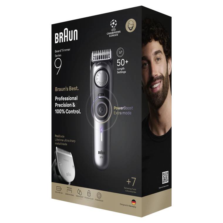 Braun Sakal Düzeltici Series 9, +7 Berber Ekipmanları, 52 Uzunluk, ProBlade, BT9520 - 9