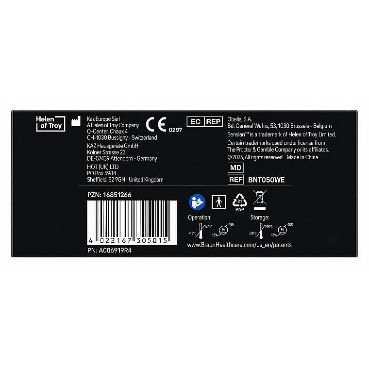 Braun Sensian 3 BNT050WE Temassız Alından Ateş Ölçer - 7
