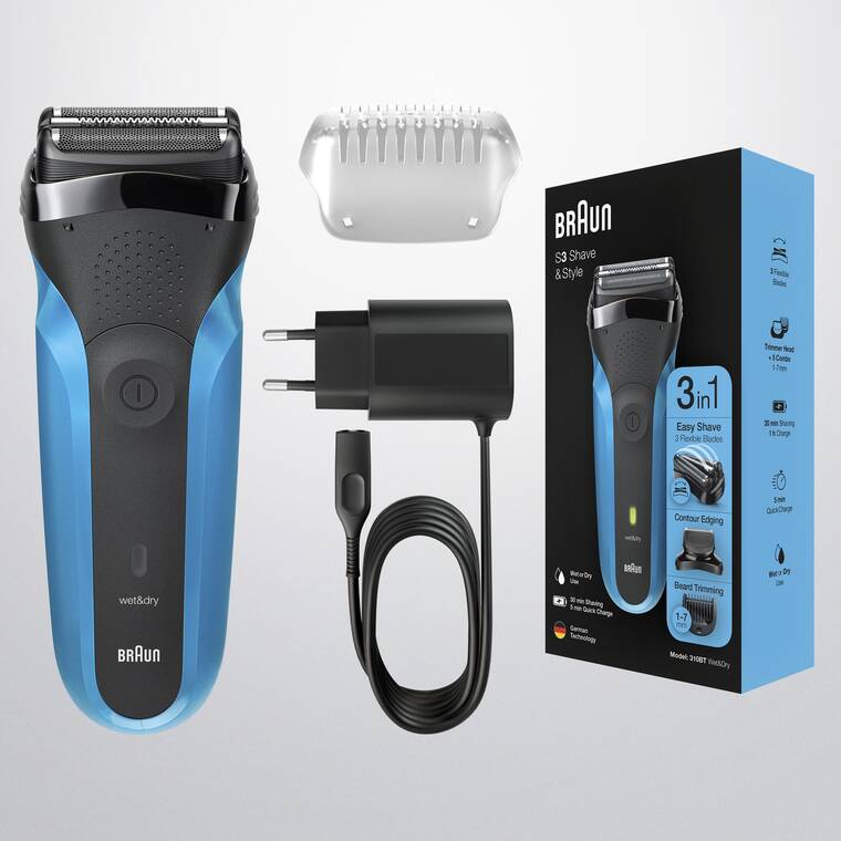 Braun Series 3 310 BT BLUE 3’ü 1 Arada Sakal Şekilendirici ve Tıraş Makinesi - 7