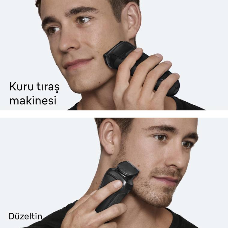 Braun Series 3+ Elektrikli Tıraş Makinesi, Kuru, 3000BT - 4