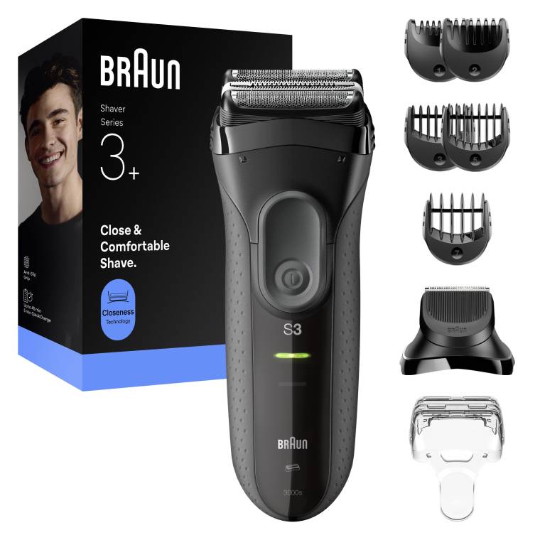 Braun Series 3+ Elektrikli Tıraş Makinesi, Kuru, 3000BT - 7