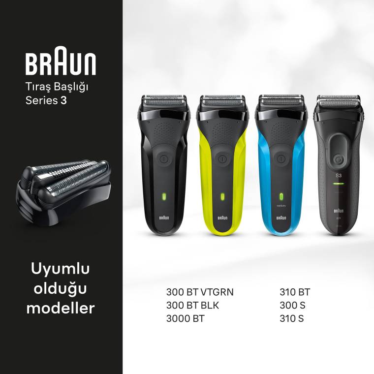 Braun Series 3+ Elektrikli Tıraş Makinesi Yedek Başlığı, 32B - 2