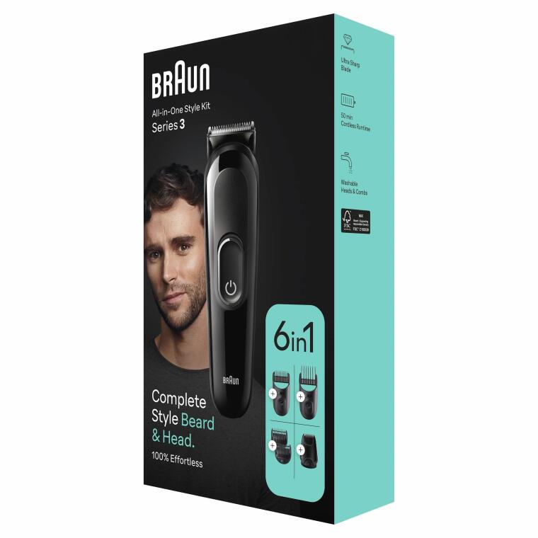 Braun Series 3 MGK3420 Hepsi Bir Arada Şekillendirme Seti, 6’sı 1 Arada Erkek Bakım Kiti - 8