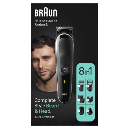 Braun Series 3 MGK3440 Hepsi Bir Arada Şekillendirme Seti, 8’i 1 Arada Erkek Bakım Kiti - 9