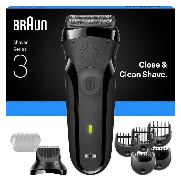 Braun Series 3 Shave & Style Sakal Şekillendirici ve Tıraş Makinesi, Kuru, 300BT - 1