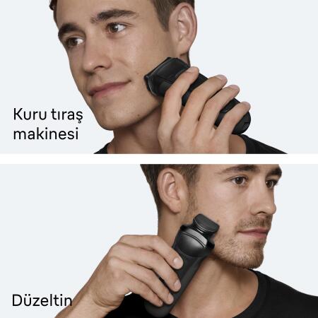 Braun Series 3 Shave & Style Sakal Şekillendirici ve Tıraş Makinesi, Kuru, 300BT - 4