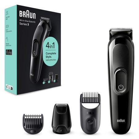 Braun Series 3 SK3400 Hepsi Bir Arada Şekillendirme Seti, 4’ü 1 Arada Erkek Bakım Kiti - 7