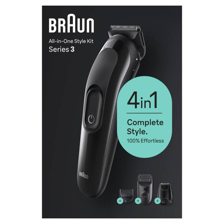 Braun Series 3 SK3400 Hepsi Bir Arada Şekillendirme Seti, 4’ü 1 Arada Erkek Bakım Kiti - 9