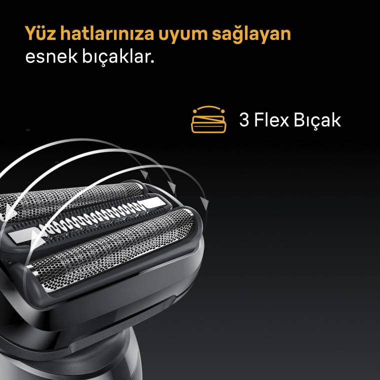 Braun Series 5 Elektrikli Tıraş Makinesi, Islak ve Kuru, 52-A1000S - 3