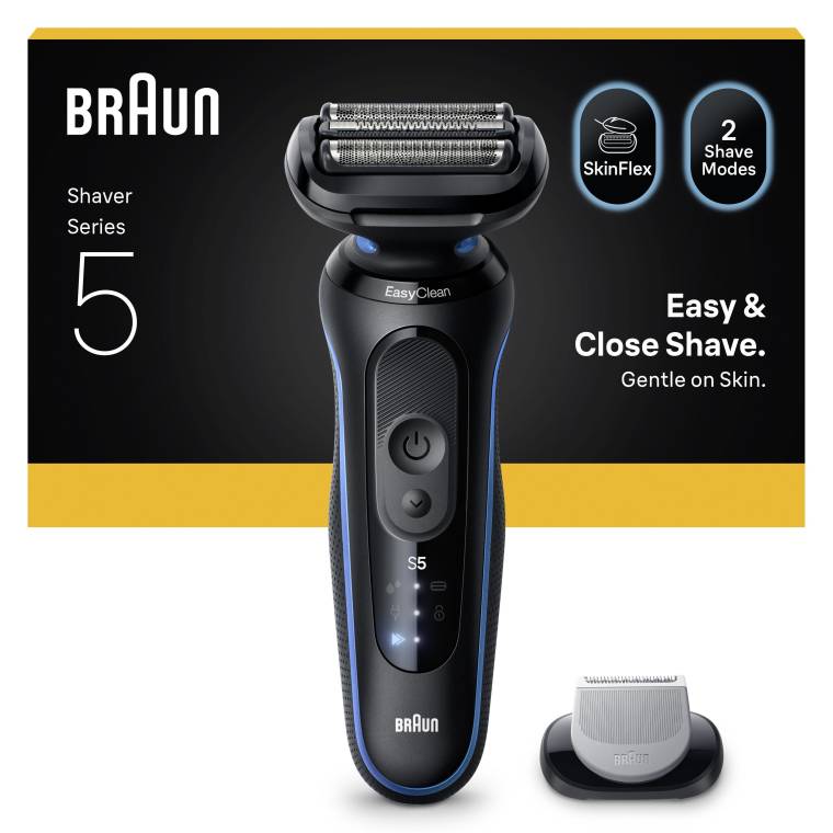 Braun Series 5 Elektrikli Tıraş Makinesi, Islak ve Kuru, Vücut Başlığı, 52-B1600S - 1