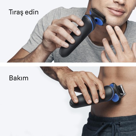 Braun Series 5 Elektrikli Tıraş Makinesi, Islak ve Kuru, Vücut Başlığı, 52-B1600S - 5