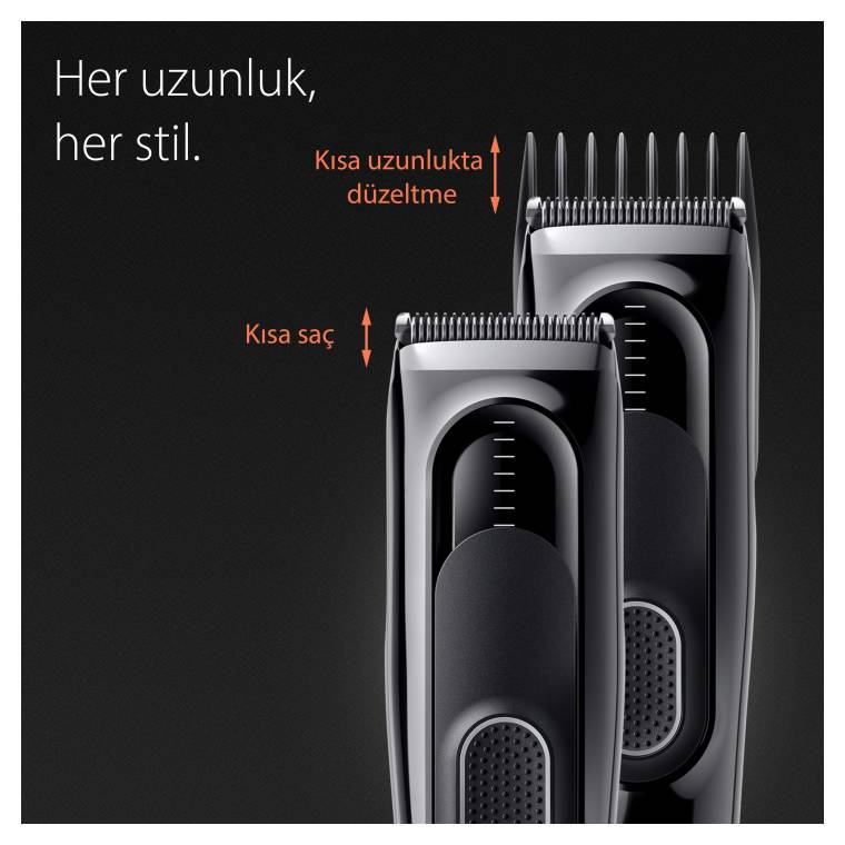 Braun Series 5 HC5310, Erkekler İçin 9 Uzunluk Ayarına Sahip Saç Kesme Makinesi  - 4