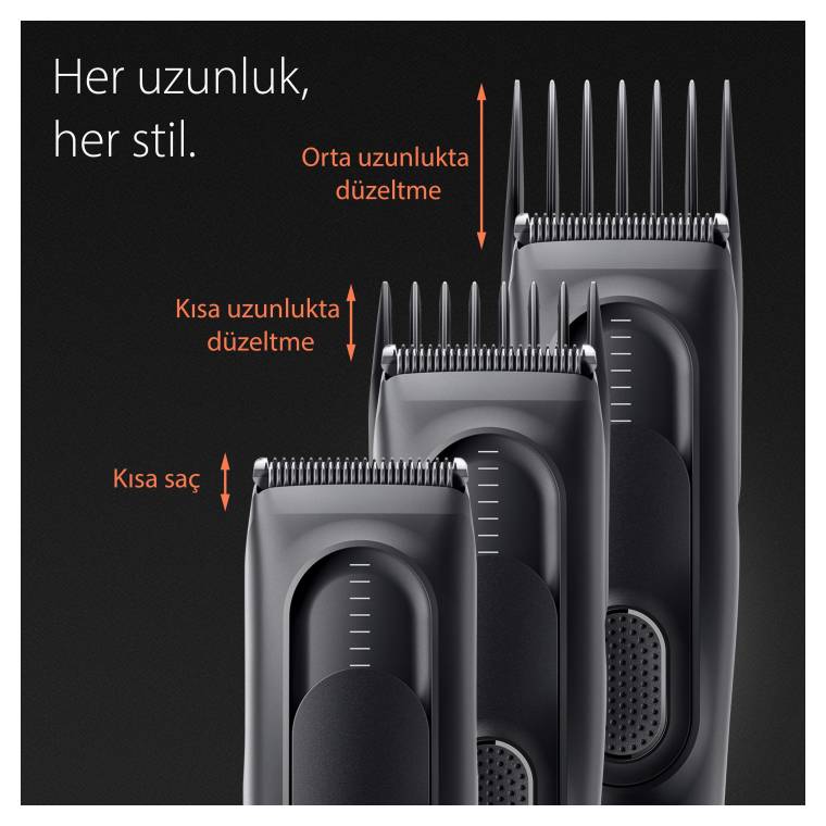 Braun Series 5 HC5330, Erkekler İçin 17 Uzunluk Ayarına Sahip Saç Kesme Makinesi  - 4