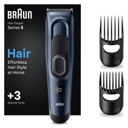 Braun Series 5 HC5350, Erkekler İçin 17 Uzunluk Ayarına Sahip Saç Kesme Makinesi