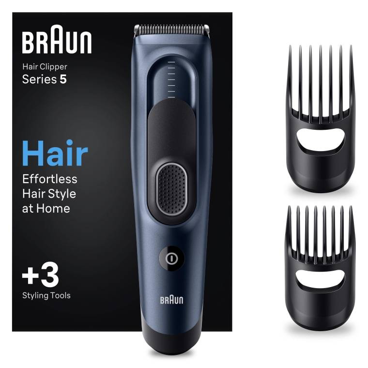 Braun Series 5 HC5350, Erkekler İçin 17 Uzunluk Ayarına Sahip Saç Kesme Makinesi - 1