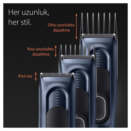 Braun Series 5 HC5350, Erkekler İçin 17 Uzunluk Ayarına Sahip Saç Kesme Makinesi - 4