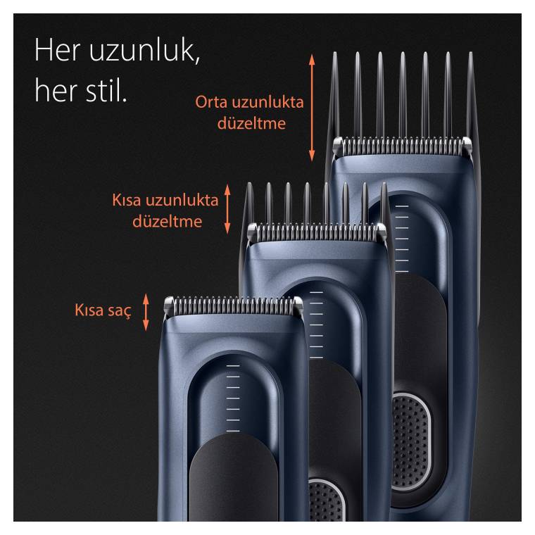 Braun Series 5 HC5350, Erkekler İçin 17 Uzunluk Ayarına Sahip Saç Kesme Makinesi - 4