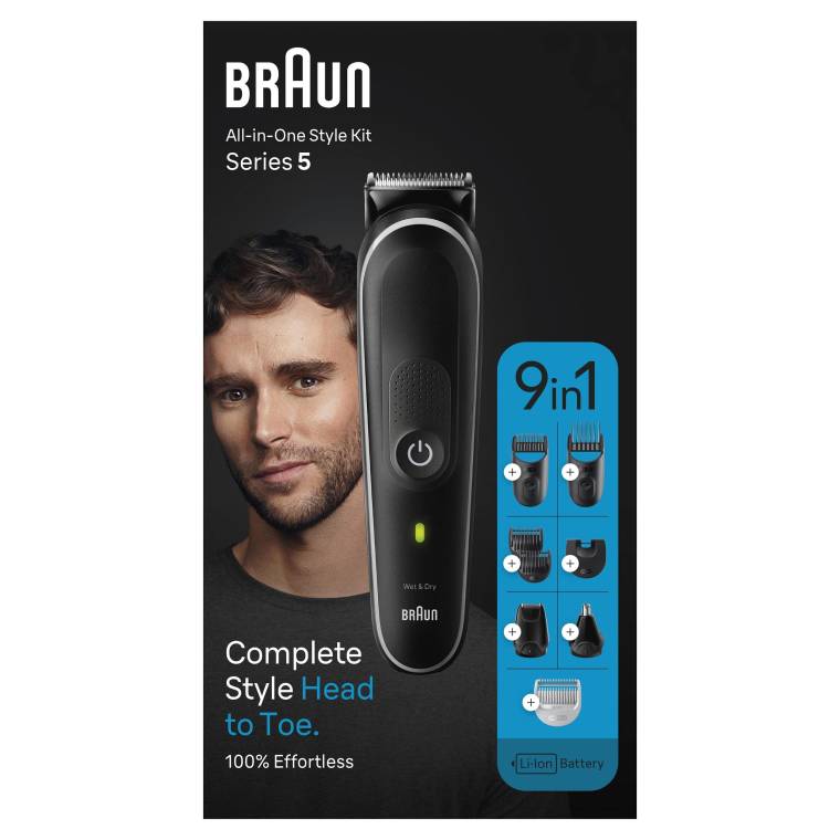 Braun Series 5 MGK5420 Hepsi Bir Arada Şekillendirme Seti, 9’u 1 Arada Erkek Bakım Kiti - 6