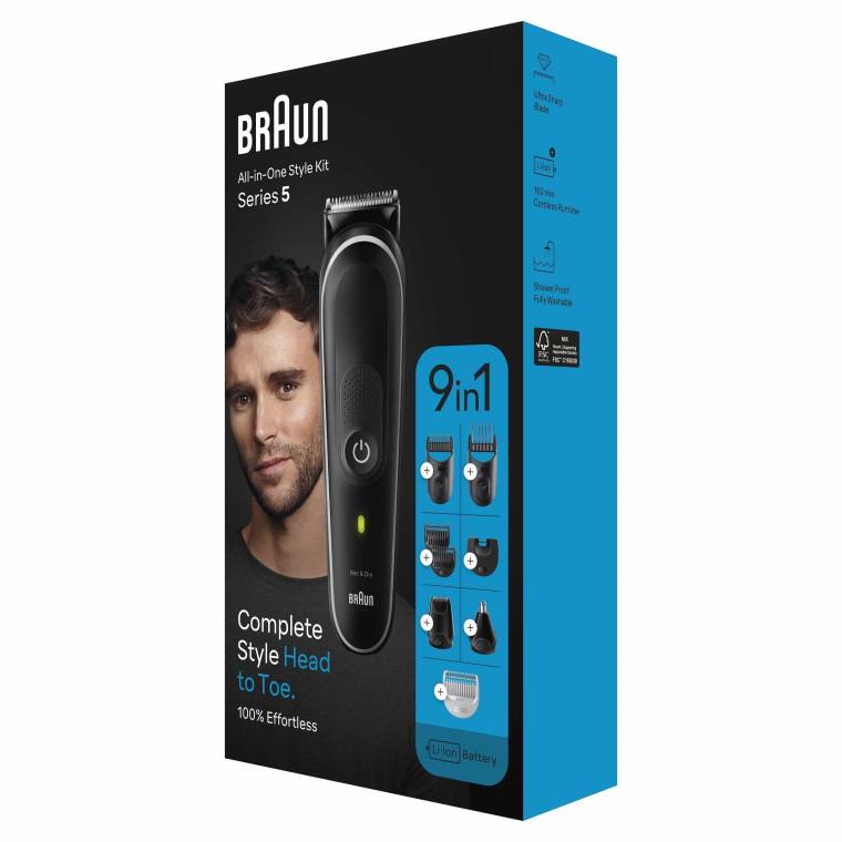 Braun Series 5 MGK5420 Hepsi Bir Arada Şekillendirme Seti, 9’u 1 Arada Erkek Bakım Kiti - 7