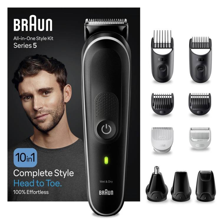 Braun Series 5 MGK5440 Hepsi Bir Arada Şekillendirme Seti, 10’u 1 Arada Erkek Bakım Kiti - 1