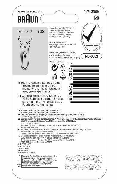 Braun Series 7 73S Tıraş Makinesi Yedek Başlığı - Gümüş - 4