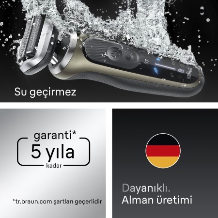 Braun Series 7 Elektrikli Tıraş Makinesi, Islak ve Kuru, Hassas Düzeltici Başlık, 72-C1200S - 6