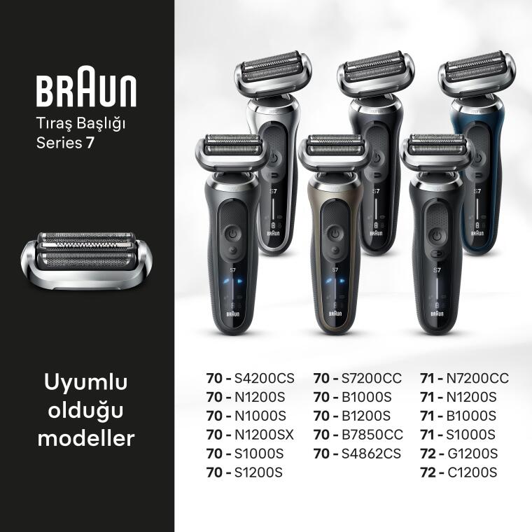 Braun Series 7 Elektrikli Tıraş Makinesi Yedek Başlığı, 74S - 2