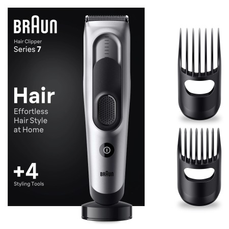 Braun - Braun Series 7 HC7390, Erkekler İçin 17 Uzunluk Ayarına Sahip Saç Kesme Makinesi 