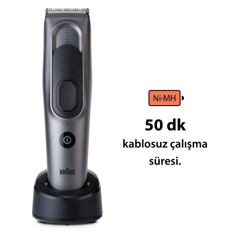 Braun Series 7 HC7390, Erkekler İçin 17 Uzunluk Ayarına Sahip Saç Kesme Makinesi  - 6