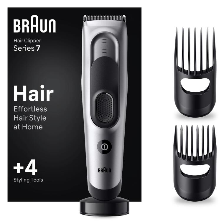 Braun Series 7 HC7390, Erkekler İçin 17 Uzunluk Ayarına Sahip Saç Kesme Makinesi  - 1