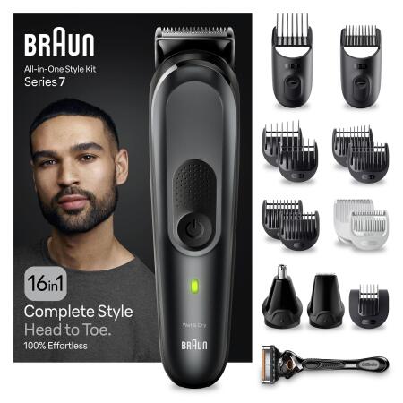 Braun Series 7 MGK7470 Hepsi Bir Arada Şekillendirme Seti, 16’sı 1 Arada Erkek Bakım Kiti - 1