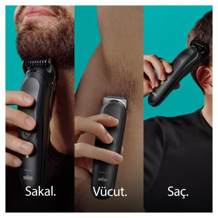 Braun Series 7 MGK7470 Hepsi Bir Arada Şekillendirme Seti, 16’sı 1 Arada Erkek Bakım Kiti - 3