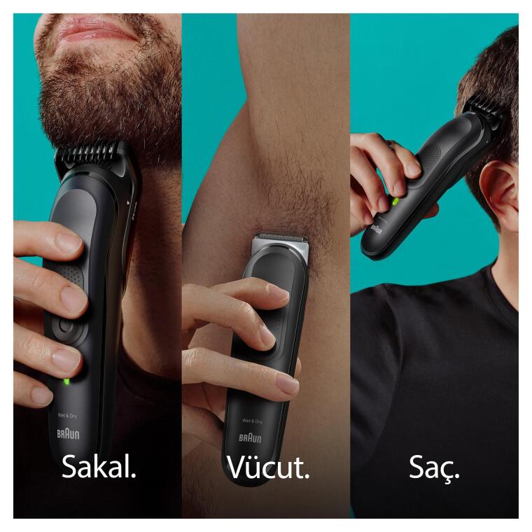 Braun Series 7 MGK7470 Hepsi Bir Arada Şekillendirme Seti, 16’sı 1 Arada Erkek Bakım Kiti - 3