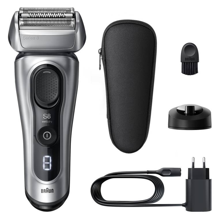 Braun Series 8 Elektrikli Tıraş Makinesi, Islak ve Kuru, Şarj Standı, 8617S - 7
