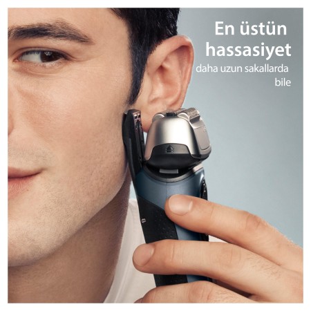 Braun Series 8 Elektrikli Tıraş Makinesi, Şarj Standı, Islak ve Kuru, 8513s, Gri - Thumbnail