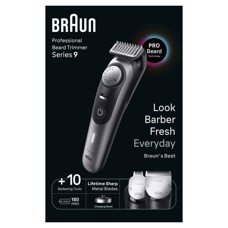 Braun Series 9 BT9420 Profesyonel Sakal Düzeltici, Berber Araçları Dahil - 9
