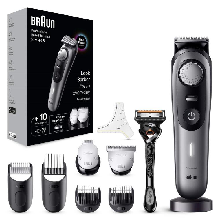 Braun Series 9 BT9420 Profesyonel Sakal Düzeltici, Berber Araçları Dahil - 7