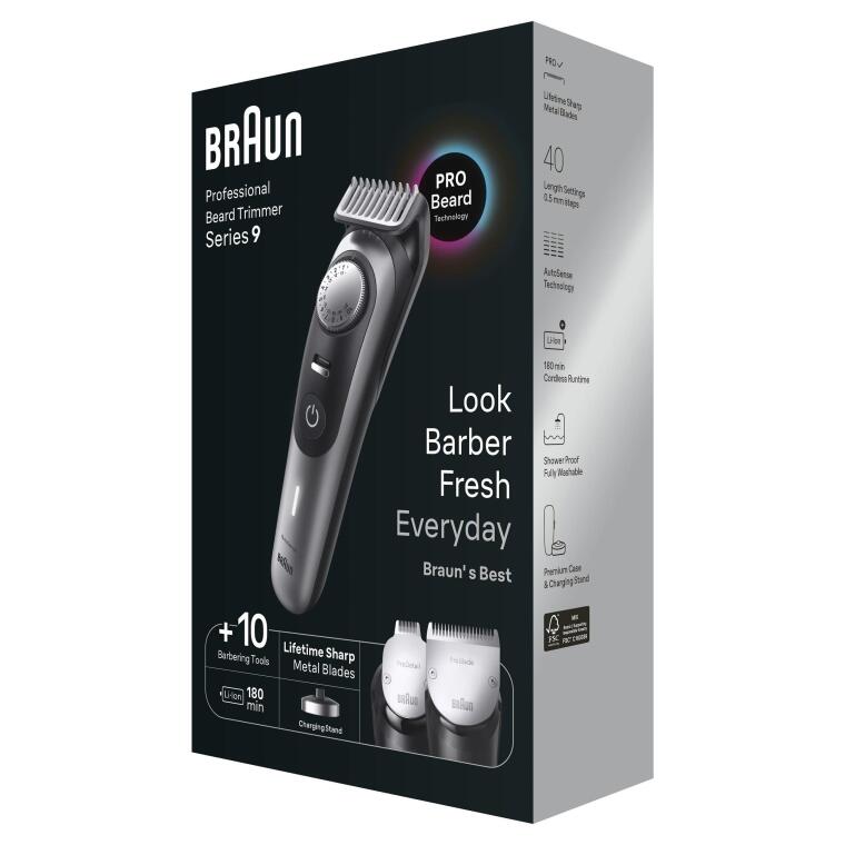 Braun Series 9 BT9420 Profesyonel Sakal Düzeltici, Berber Araçları Dahil - 8