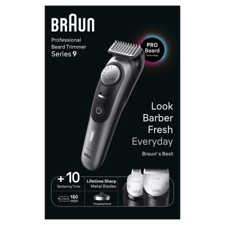 Braun Series 9 BT9420 Profesyonel Sakal Düzeltici, Berber Araçları Dahil - 9