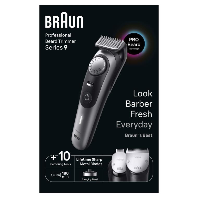 Braun Series 9 BT9420 Profesyonel Sakal Düzeltici, Berber Araçları Dahil - 9