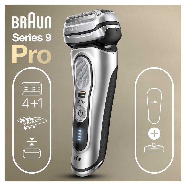 Braun Series 9 Pro 9417 Islak & Kuru Şarjlı Tıraş Makinesi + Şarj Standı + Seyahat Çantası - 2