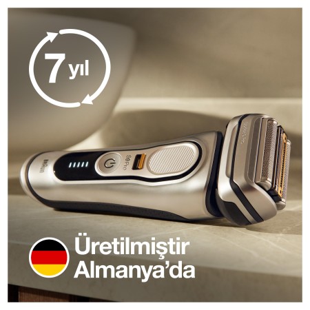 Braun Series 9 Pro 9417 Islak & Kuru Şarjlı Tıraş Makinesi + Şarj Standı + Seyahat Çantası - 7