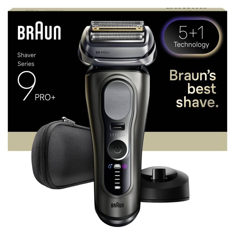 Braun Series 9 PRO+ Elektrikli Tıraş Makinesi, Islak ve Kuru, Şarj Standı, 9615S - 1